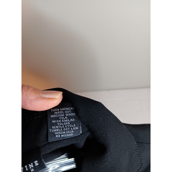 Larry Levine Stretch Black Belted Blazer Jacket Sz XL - Picture 4 of 5